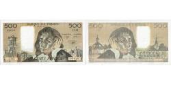 World Coins - France, 500 Francs, Pascal, 1991-01-03, J.342, EF(40-45)