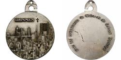 World Coins - France, Medal, Mairie de Rennes, Silvered bronze, Madiot,