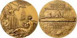 World Coins - France, Medal, Compagnie Générale Transatlantique, Antilles, 1968, Bronze