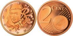World Coins - France, 2 Euro Cent, 2010, BE, , Copper Plated Steel, KM:1283