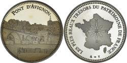 World Coins - France, Medal, Les plus beaux trésors du patrimoine de France, Pont d'Avignon