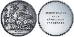 World Coins - France, Medal, Révolution Française, Bataille de Valmy, History, 1989