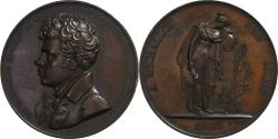 World Coins - France, Medal, In memory of Michallon, 1823, Copper, Tiolier,