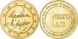 World Coins - France, Medal, Demain l'Euro, Society, 1996, , Aluminum-Bronze