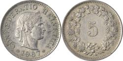 World Coins - Coin, Switzerland, 5 Rappen, 1967