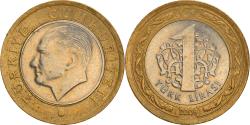 World Coins - Coin, Turkey, Lira, 2009, Istanbul, , Bi-Metallic, KM:1244