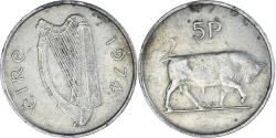 World Coins - Coin, Ireland, 5 Pence, 1974