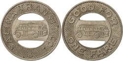 Us Coins - United States, Token, Salina Transit Co.