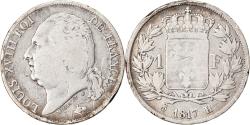 World Coins - Coin, France, Louis XVIII, Louis XVIII, 1 Franc, 1817, La Rochelle,