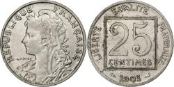 World Coins - France, 25 Centimes, Patey, 1904, Paris, Nickel, , Gadoury:364, KM:856