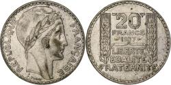 World Coins - France, 20 Francs, Turin, 1937, Paris, Silver, , Gadoury:852, KM:879