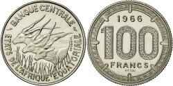 World Coins - Coin, EQUATORIAL AFRICAN STATES, 100 Francs, 1966, Paris, , Nickel