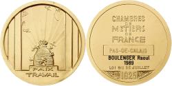 World Coins - France, Medal, Chambre de métiers de France, 1989, Gilt Bronze,