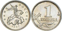 World Coins - Coin, Russia, Kopek, 2007, , Copper-Nickel Plated Steel, KM:600