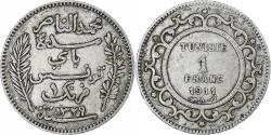 World Coins - Tunisia, Muhammad V, Franc, AH 1329/1911, Paris, , Silver, KM:238