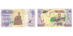 World Coins - Banknote, Madagascar, 1000 Ariary, AU(55-58)