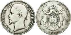 World Coins - Coin, France, Napoleon III, Napoléon III, 5 Francs, 1856, Lyon,