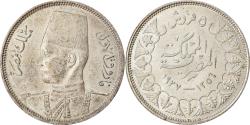 World Coins - Coin, Egypt, Farouk, 5 Piastres, 1939, British Royal Mint, , Silver