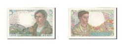 World Coins - Banknote, France, 5 Francs, 5 F 1943-1947 ''Berger'', 1943, 1943-06-02, UNC(63)