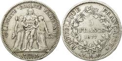 World Coins - Coin, France, Hercule, 5 Francs, 1877, Bordeaux, , Silver, KM:820.2