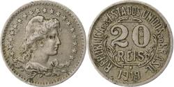 World Coins - Brazil, 20 Reis, Liberty, 1919, Copper-nickel,