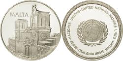 World Coins - France, Medal, Nations du Monde, Malte, Politics, Society, War,