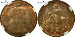 World Coins - Coin, France, Dupuis, 5 Centimes, 1904, Paris, GENI, MS62BR, Bronze, KM:842