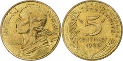 World Coins - France, 5 Centimes, Marianne, 1988, Pessac, Aluminum-Bronze,