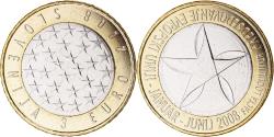 World Coins - Slovenia, 3 Euro, 2008, Special Unc., , Bi-Metallic, KM:81