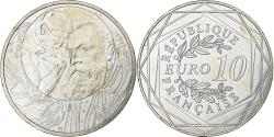 World Coins - France, 10 Euro, Centenaire du décès d'Auguste Rodin, 2017, Silver,