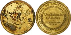 World Coins - France, Medal, Une baignade à Asnières, Georges Seurat, Vermeil,