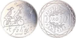 World Coins - France, 10 Euro, Egalité Automne Sempé, 2014, Paris, , Silver