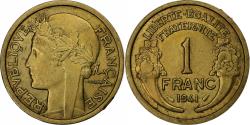 World Coins - France, Franc, Morlon, 1941, Aluminum-Bronze, , Gadoury:470a, KM:885