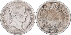 World Coins - France, Napoleon I, 2 Francs, 1813, Paris, Silver,