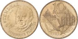 World Coins - France, 10 Francs, Stendhal, 1983, Tranche A, Nickel-Bronze,