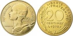 World Coins - France, 20 Centimes, Marianne, 1978, Monnaie de Paris, série FDC
