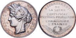 World Coins - France, Medal, Certificat d'Etudes Primaires de la Seine, Silver,