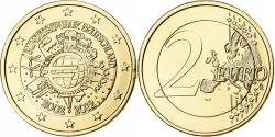 World Coins - Germany, 2 Euro, 10 Years of Euros Cash, golden, 2012, Munich, Bimetallic