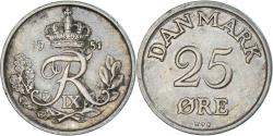 World Coins - Coin, Denmark, 25 Öre, 1951
