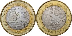 World Coins - Finland, 5 Euro, Nordic Nature Series - Waters, 2014, Vantaa, Bi-Metallic