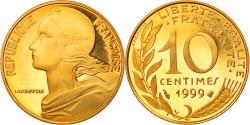 World Coins - Coin, France, Marianne, 10 Centimes, 1999, Paris, BE, , Aluminum-Bronze
