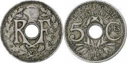 World Coins - France, 5 Centimes, Lindauer, 1921, Paris, Copper-nickel,