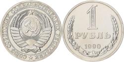 World Coins - Russia, 1 Rouble, 1990, Saint Petersburg, Nickel,