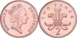 World Coins - Great Britain, Elizabeth II, 2 Pence, 1997, Copper Plated Steel, , KM:936a
