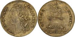 World Coins - France, Token, Statue de Louis XV à Bordeaux, 1743, Brass,