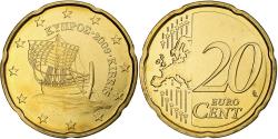 World Coins - Cyprus, 20 Euro Cent, 2009, Nordic gold, , KM:82