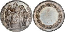 World Coins - France, Medal, Religion, Mariage Chrétien, Silver,