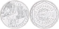 World Coins - France, 10 Euro, Mayotte, 2011, Monnaie de Paris, Silver,