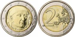 World Coins - Italy, 2 Euro, Giovanni Boccaccio, 2013, Rome, Bi-Metallic,