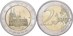 World Coins - GERMANY - FEDERAL REPUBLIC, 2 Euro, 2011, Stuttgart, AU(50-53), Bi-Metallic